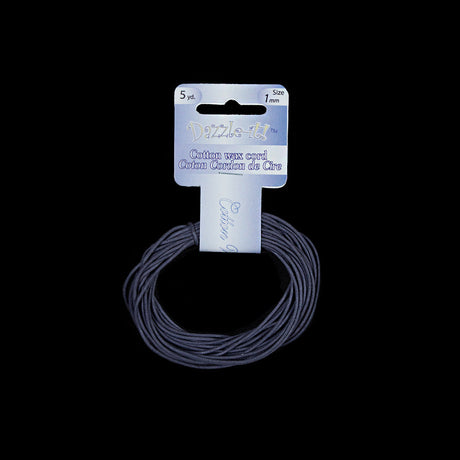 Dazzle-It Purple Cotton Wax Cord - 1mm