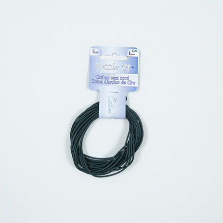 Dazzle-It Light Emerald Cotton Wax Cord - 1mm