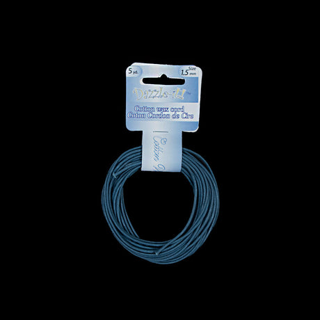 Dazzle-It Denim Cotton Wax Cord - 1.5mm