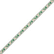 Green Floral German Jacquard Ribbon - 0.5"