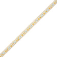 Yellow Floral German Jacquard Ribbon - 0.5"
