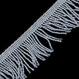Silver Metallic Twisted Fringe - 2"