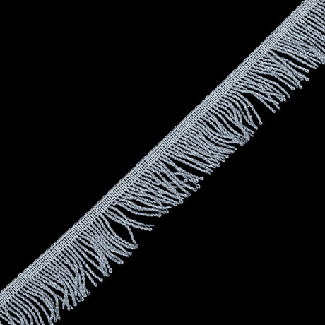 Silver Metallic Twisted Fringe - 2"