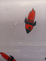 Polyester Chiffon Printed Red & Purple