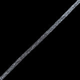Silver Metallic Braided Trim - 0.375"