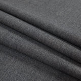 Black and Charcoal Virgin Wool Double Faced Melange