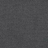Black and Charcoal Virgin Wool Double Faced Melange