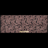 Embroidered Netting with Sequins - Coral Pink Floral