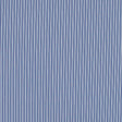 Blue Iris and White Striped Cotton Shirting