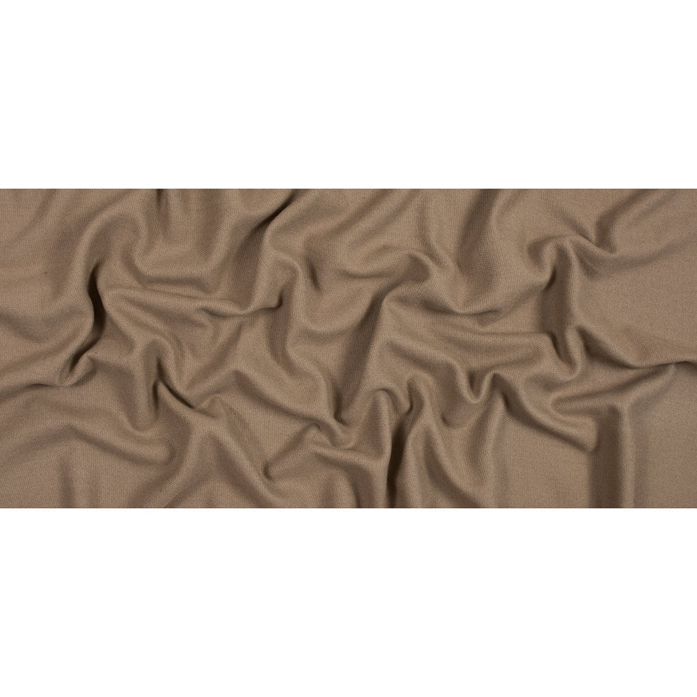 Tan Ribbed Wool Coating
