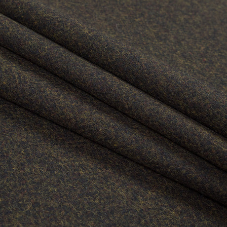 Navy Blue and Yellow Felted Wool Coating