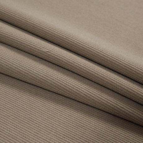 Greige Wool Coating with a Twill Side and a Ottoman Side