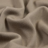 Greige Wool Coating with a Twill Side and a Ottoman Side