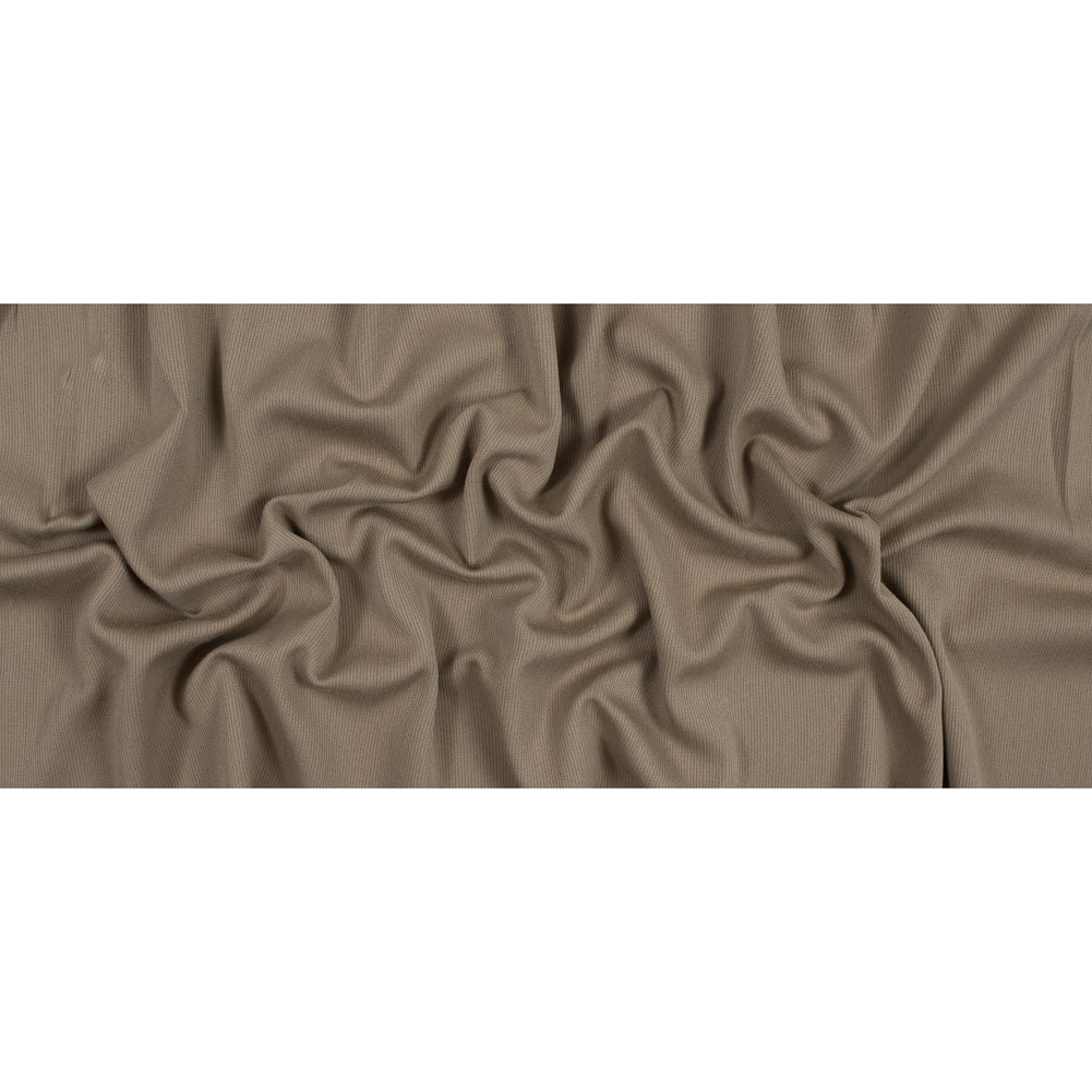 Greige Wool Coating with a Twill Side and a Ottoman Side