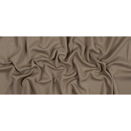 Greige Wool Coating with a Twill Side and a Ottoman Side