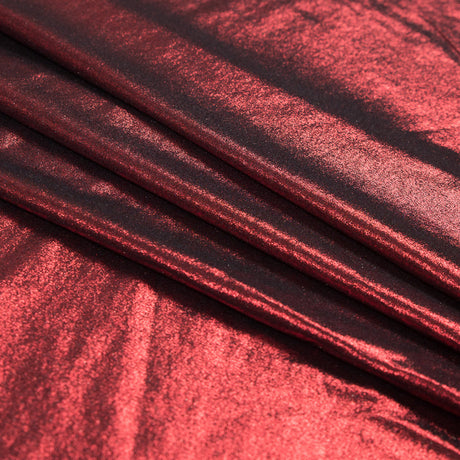 Metallic Mars Red All-Over Foil Knit