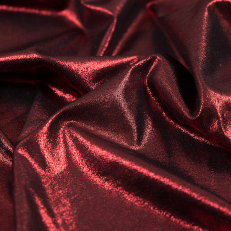 Metallic Mars Red All-Over Foil Knit