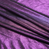 Metallic Hyacinth Violet All-Over Foil Knit