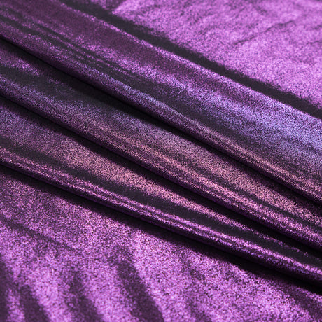 Metallic Hyacinth Violet All-Over Foil Knit