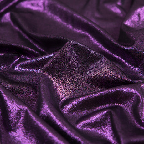 Metallic Hyacinth Violet All-Over Foil Knit