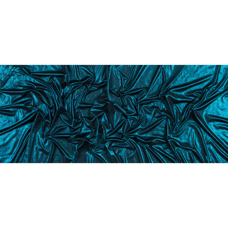 Metallic Teal All-Over Foil Knit
