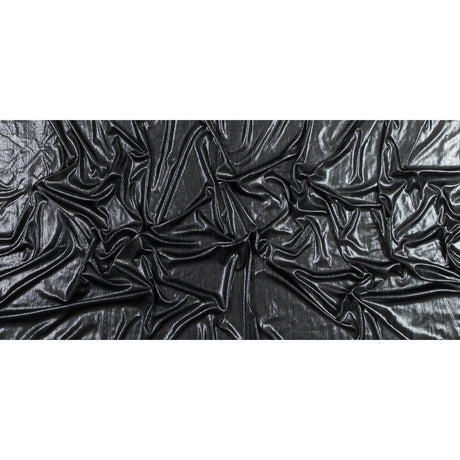 Textured All-Over Foil Knit - Metallic Silver - Lizabet Collection