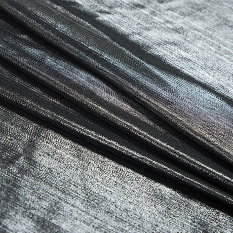 Textured All-Over Foil Knit - Metallic Silver - Lizabet Collection