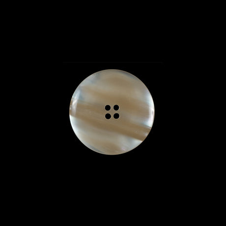 Beige Iridescent Plastic Button - 24L/15mm