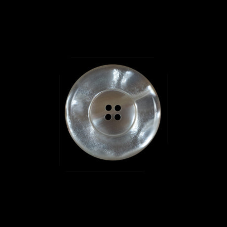 Beige Iridescent Plastic Button - 28L/18mm