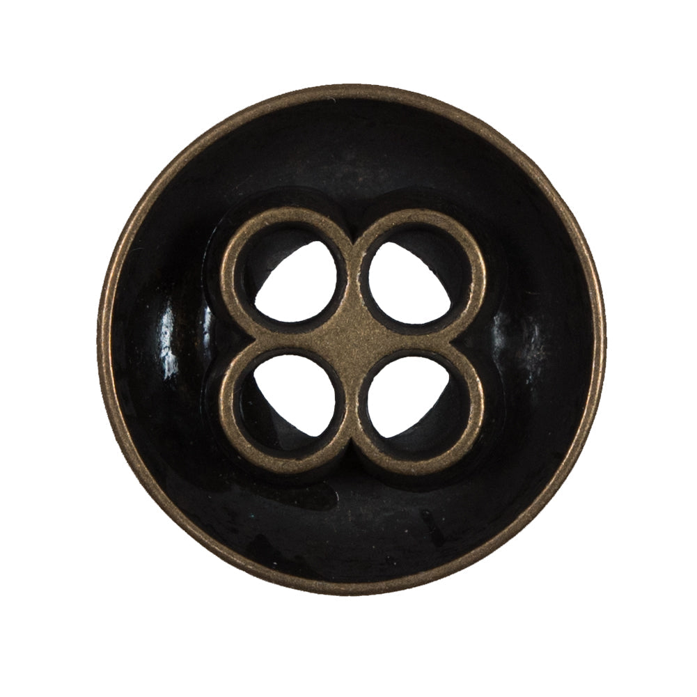 Italian Bronze 4-Hole Metal Button - 44L/28mm