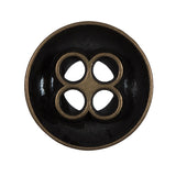 Italian Bronze 4-Hole Metal Button - 44L/28mm