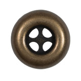 Italian Bronze 4-Hole Metal Button - 44L/28mm