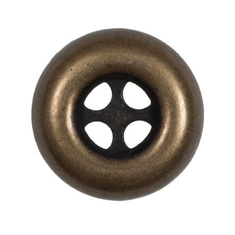 Italian Bronze 4-Hole Metal Button - 44L/28mm
