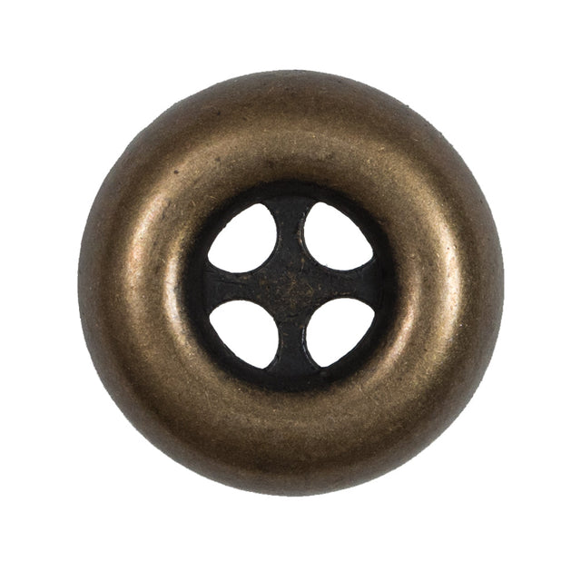 Italian Bronze 4-Hole Metal Button - 44L/28mm