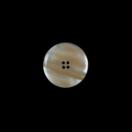 Beige Iridescent Plastic Button - 20L/12.5mm