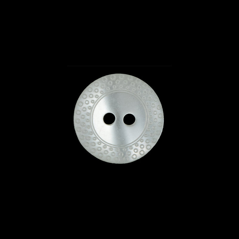 Ivory Plastic 2-Hole Button - 24L/15mm