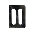 Black, Gray and White Swirl Translucent Plastic Slider - 1" x 1.375"