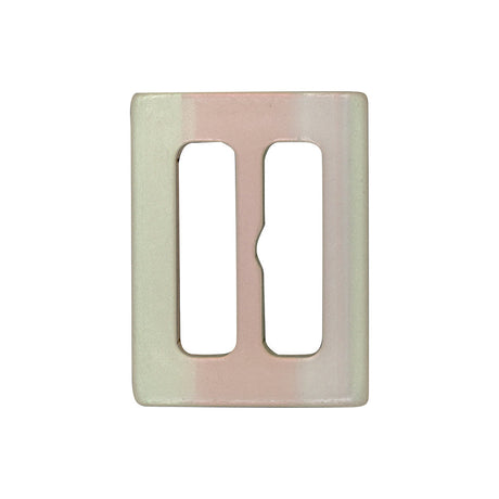 Icicle and Cantaloupe Iridescent Plastic Slider - 1.125" x 1.4375"