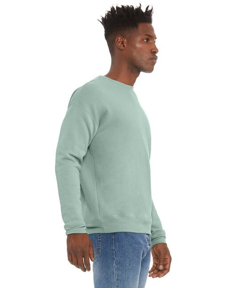 Image 1: Bella Canvas Unisex Sponge Fleece Drop Shoulder CrewneckImage 2: Relaxed fit drop shoulder sweatshirtImage 3: Soft sponge fleece crewneck designImage 4: Blank sweatshirt for custom printingImage 5: Modern oversized streetwear styleImage 6: Premium Bella Canvas fleece apparel