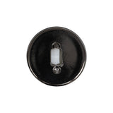 White and Gunmetal 2-Piece Faceted Shank Back Button - 36L/23mm