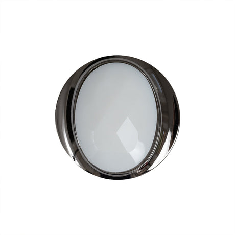 White and Gunmetal 2-Piece Faceted Shank Back Button - 36L/23mm