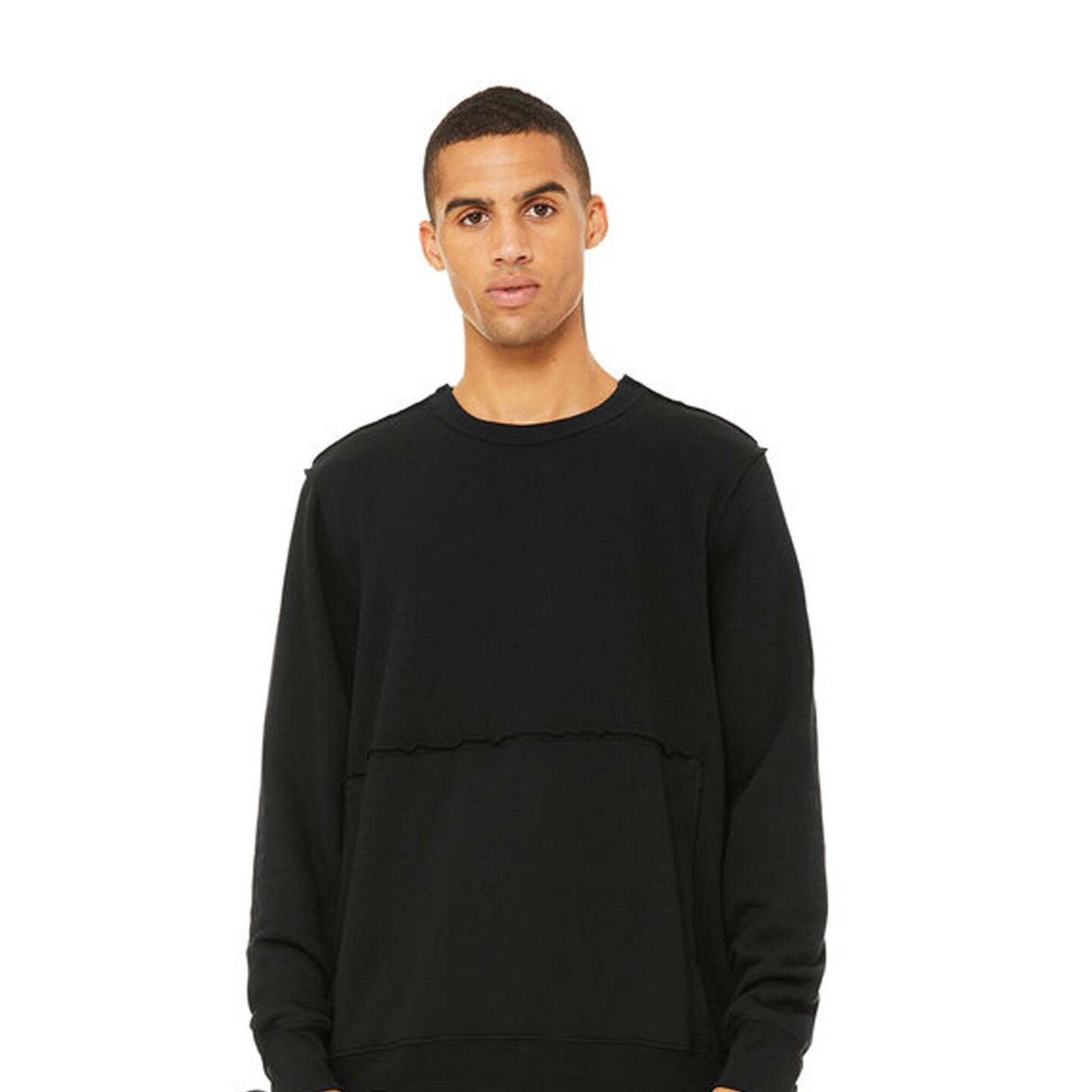 Bella + Canvas® FWD Fashion Unisex Raw Seam Crewneck Pullover