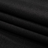Black Stretch Polyester Woven