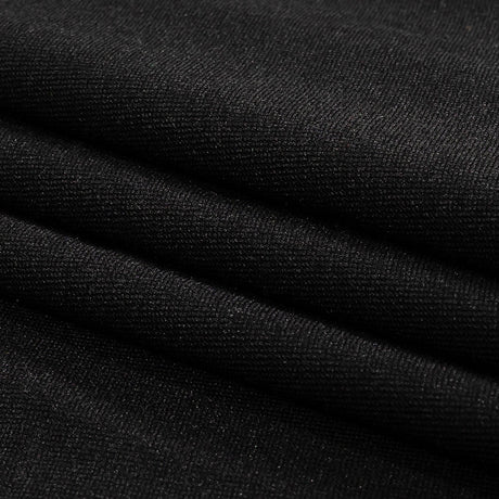 Black Stretch Polyester Woven