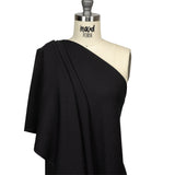 Black Stretch Polyester Woven