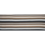 Spiced Latte Barcode Striped Rayon Shantung