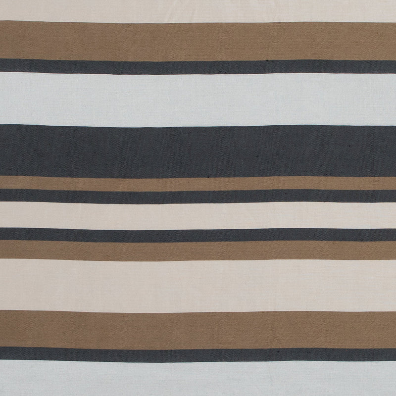 Spiced Latte Barcode Striped Rayon Shantung