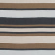 Spiced Latte Barcode Striped Rayon Shantung