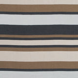 Spiced Latte Barcode Striped Rayon Shantung