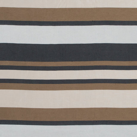 Spiced Latte Barcode Striped Rayon Shantung